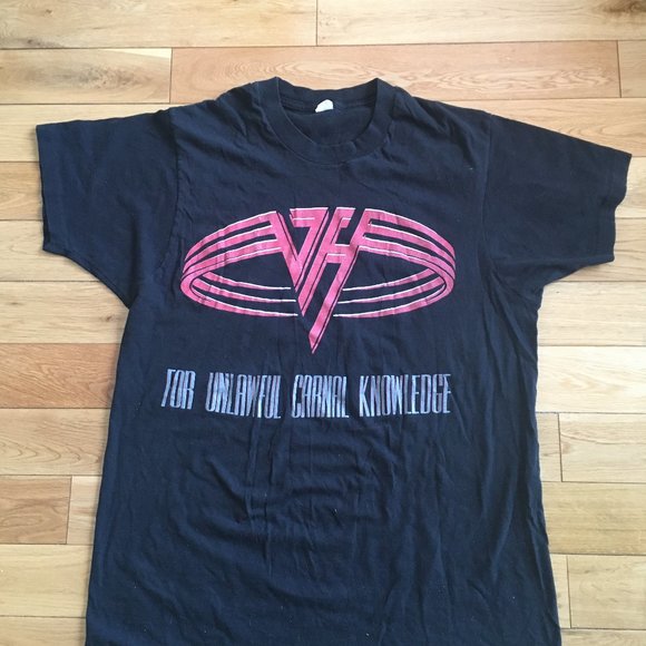 Van Halen  Tour T Shirt Unlawful Carnal Knowledge 1991 - Picture 1 of 3